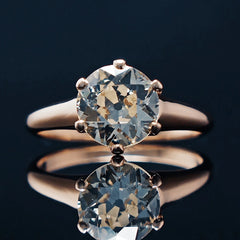 1900 Yellow Diamond Solitaire Engagement Ring