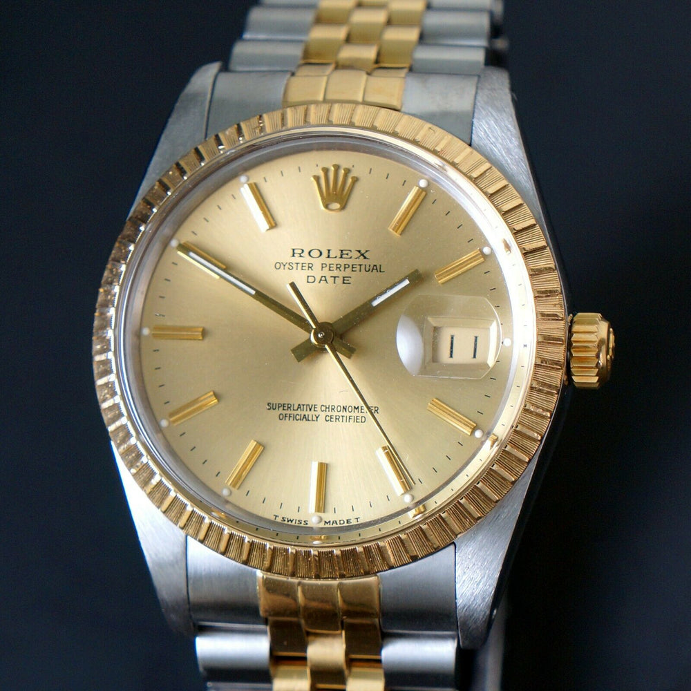 rolex gold and stainless steel jubilee bracelet