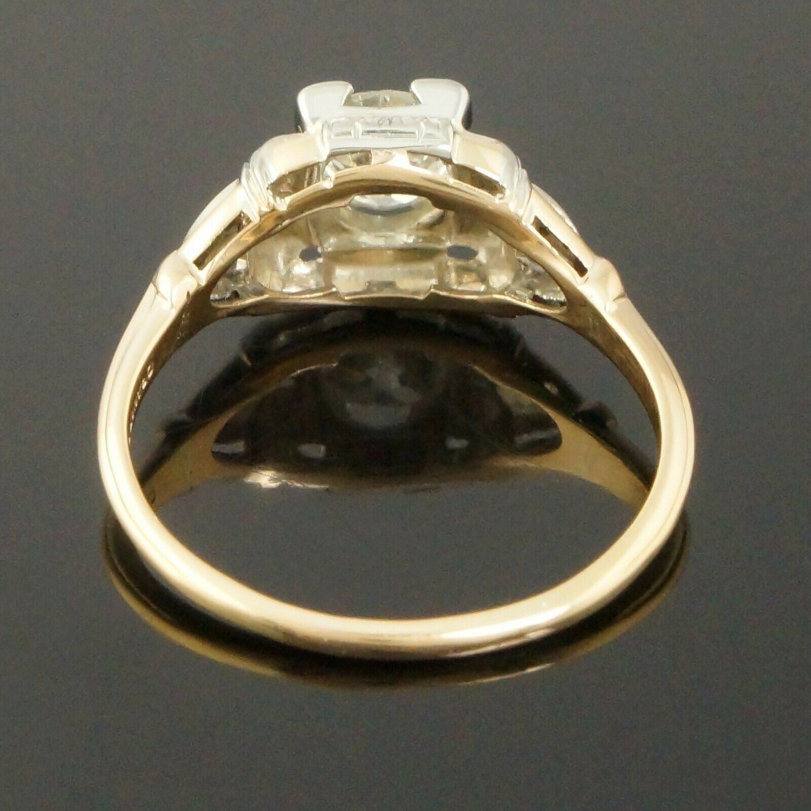 Nouveau Granat Bros Solid 14K/18K Gold & .85 Ct. Diamond