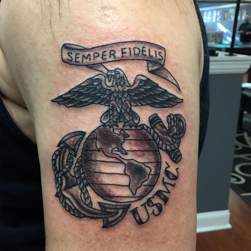 Bob Parsons on Twitter New Tattoo Just added ribbons I recd while in  USMC on top of Eagle Globe amp Anchor Tattoo Love it Semper Fi  httpstcolRzSWFKWYK  Twitter