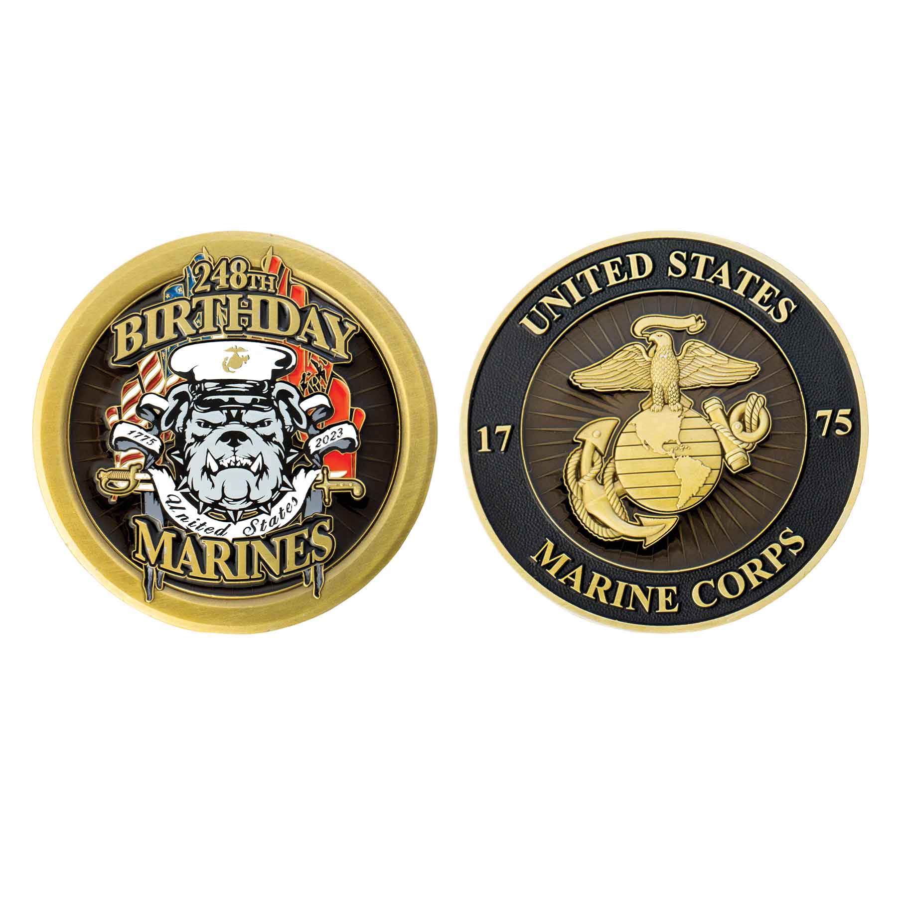 Image of Marine Corps 248th Birthday Challenge Coin