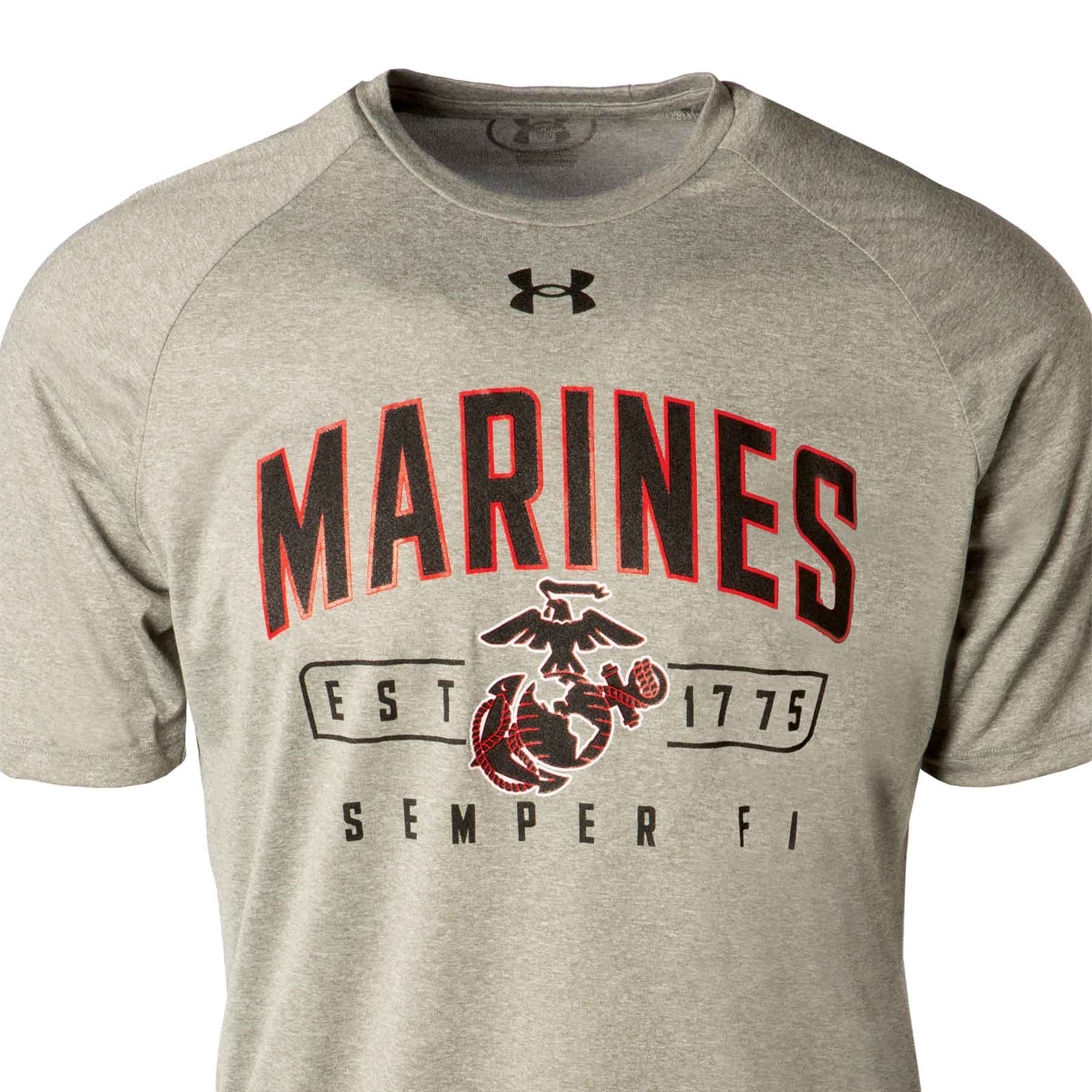 Image of UA Marines Semper Fi Tech T-shirt