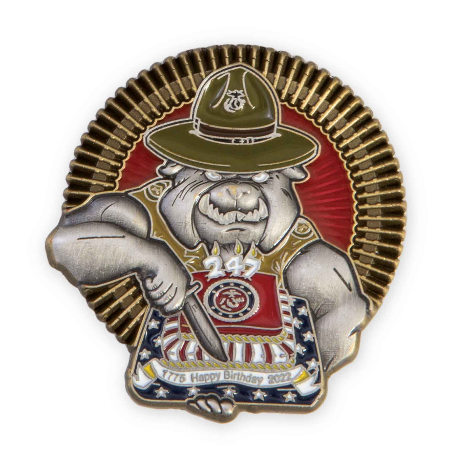 USMC 247TH BIRTHDAY LAPEL PIN