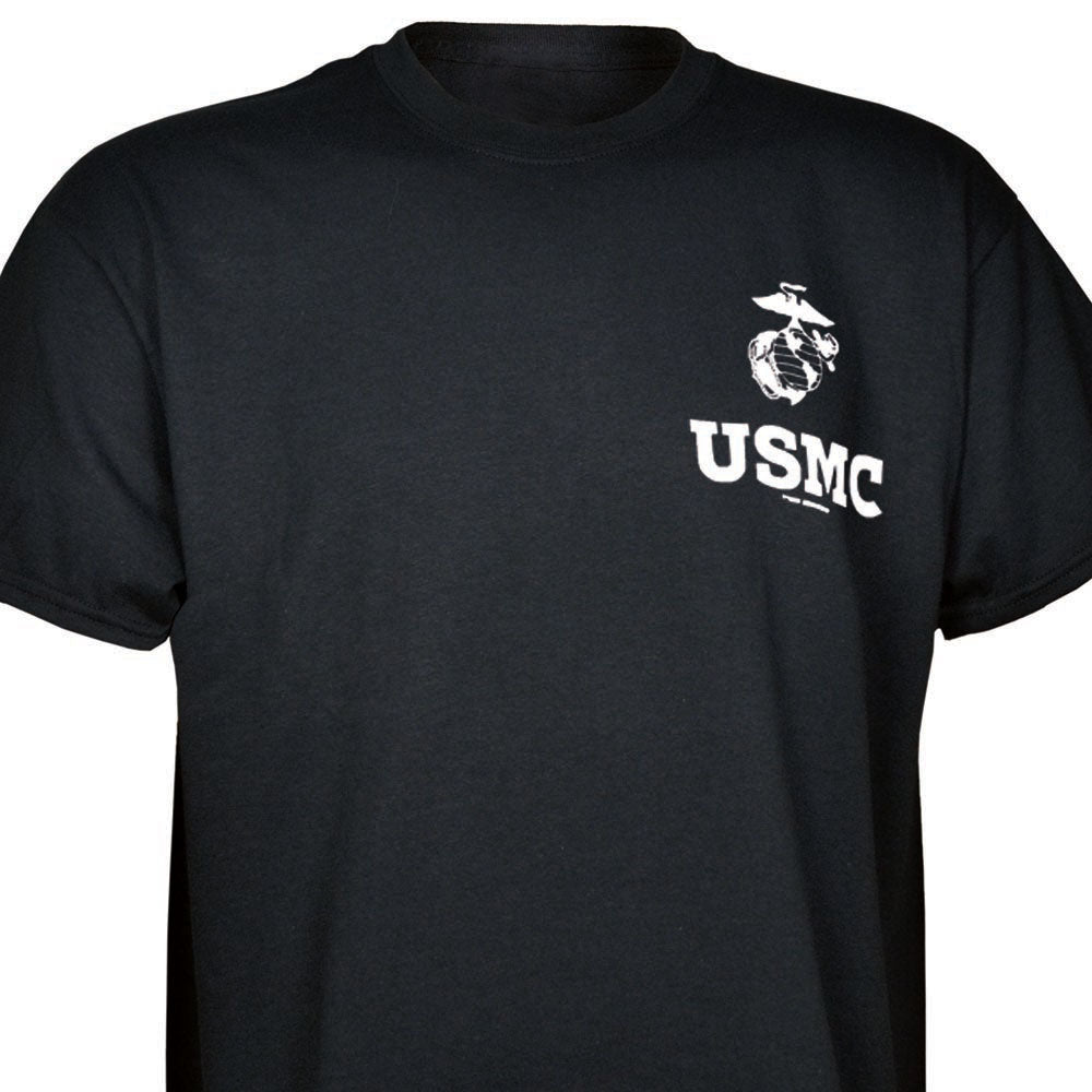 Image of Marine Corps EGA Emblem T-Shirt in Black or Red