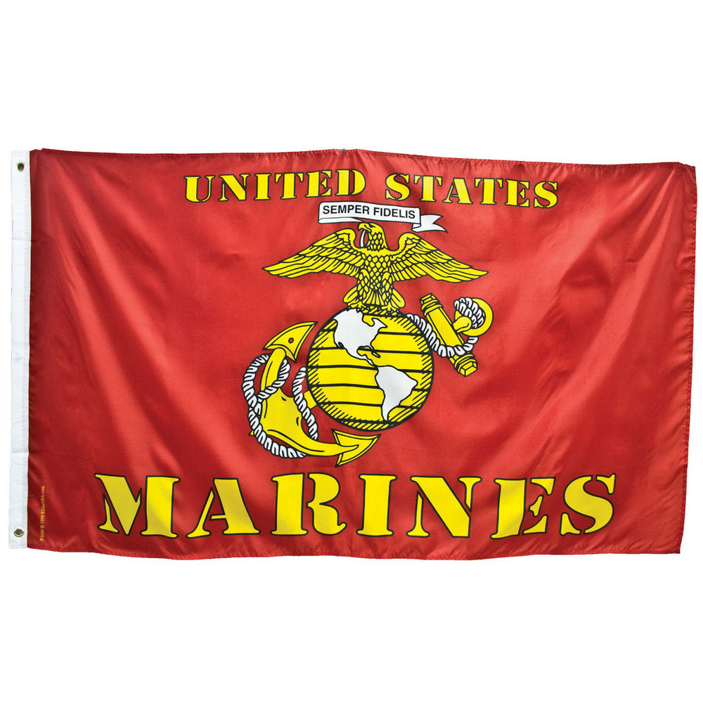 Image of 3'X5' Red United States Marines Flag