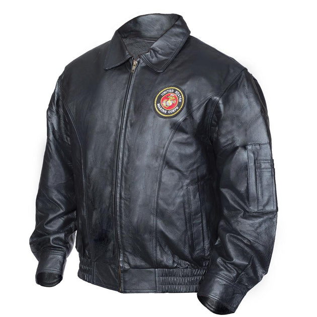 Officially Licensed U.S. Marine Corps Leather Jacket – SGT GRIT