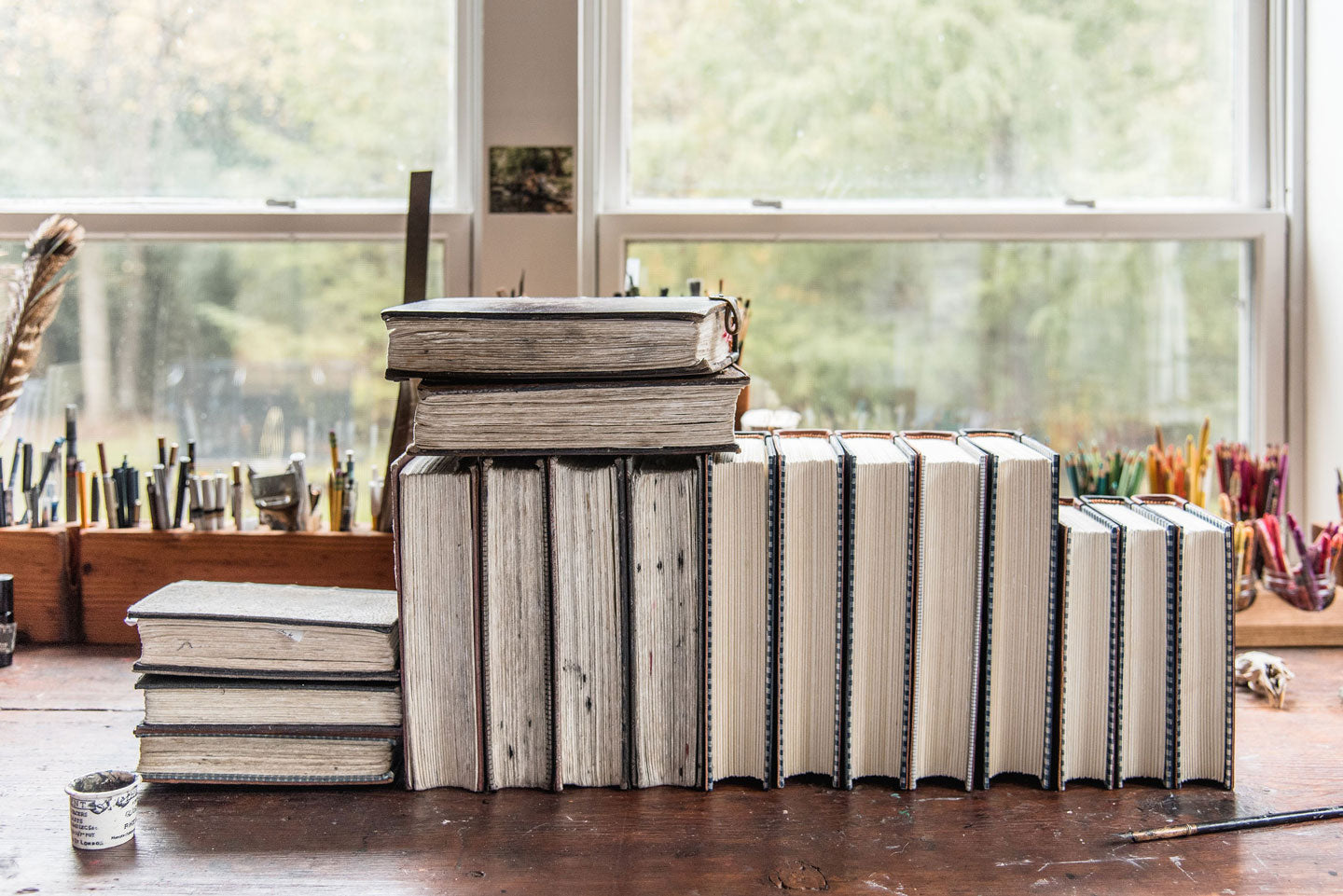 Handbound Leather Journals by Peg and Awl