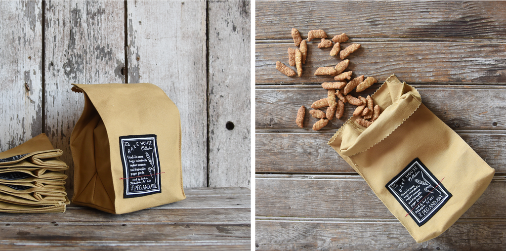 Reusable snack bags by Peg and Awl