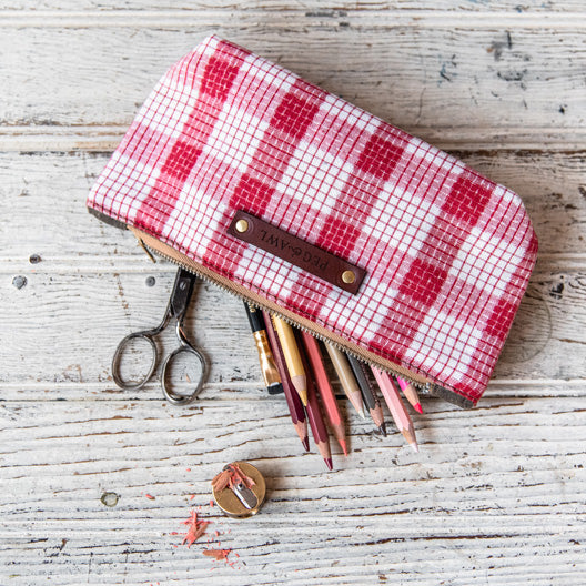 Spring Essentials Pouch: Scarlet No. 1 by Peg and Awl