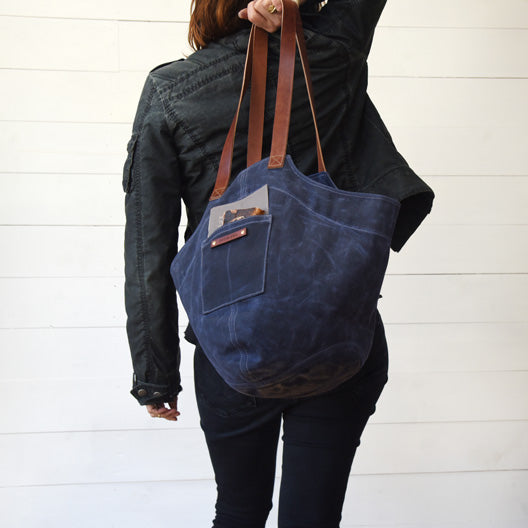 The Gatherer Bag in Rook by Peg and Awl