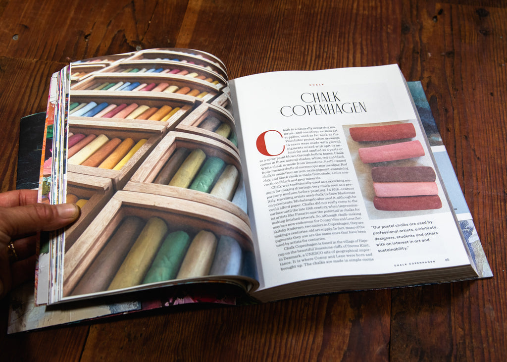 Chalk Copenhagen feature in art supplies by uppercase magazine