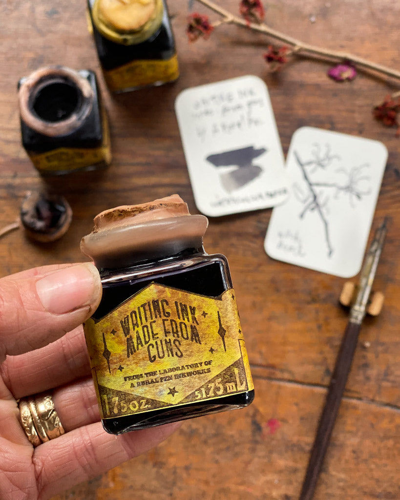 handmade writing ink by a rural pen