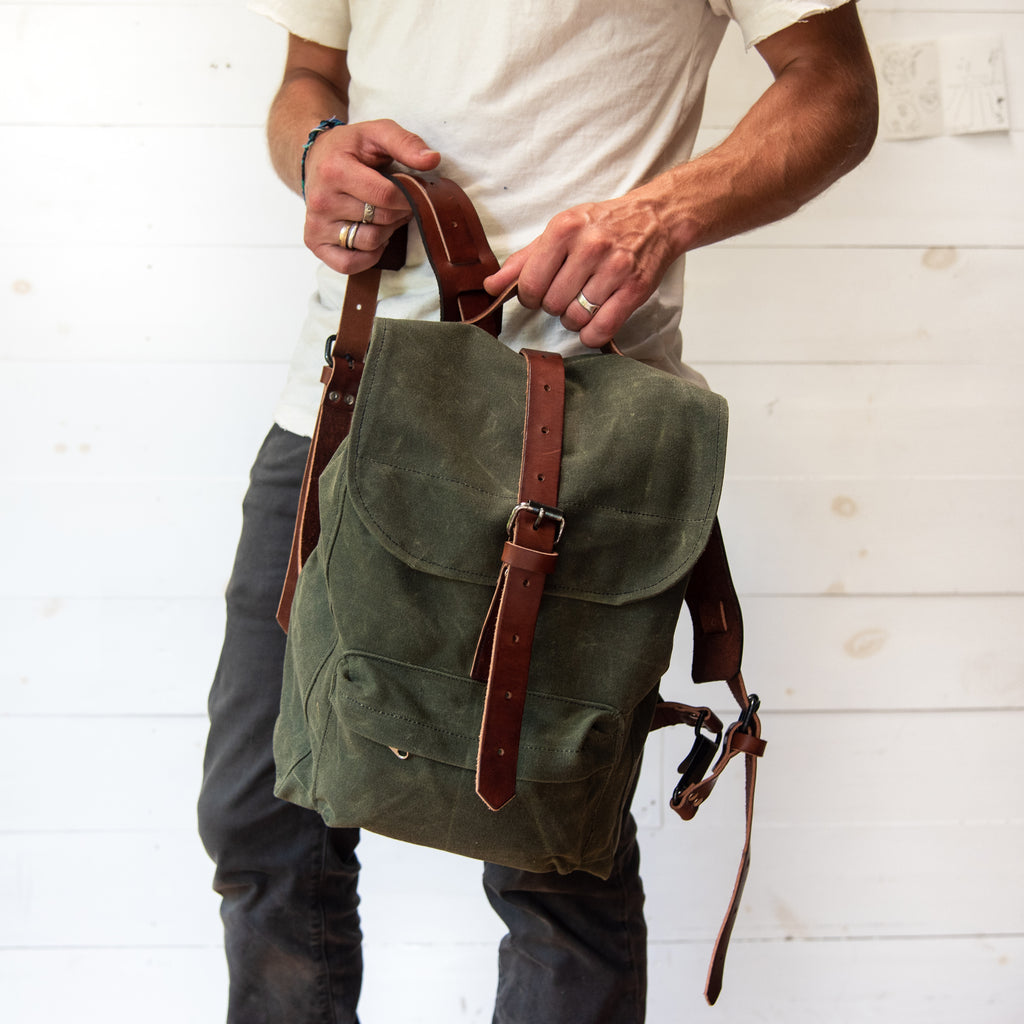 soft leather rucksack backpack bag