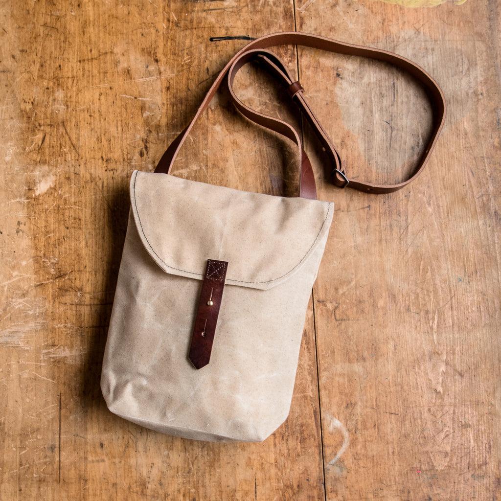 The Hunter Satchel | Waxed Canvas Crossbody Bag
