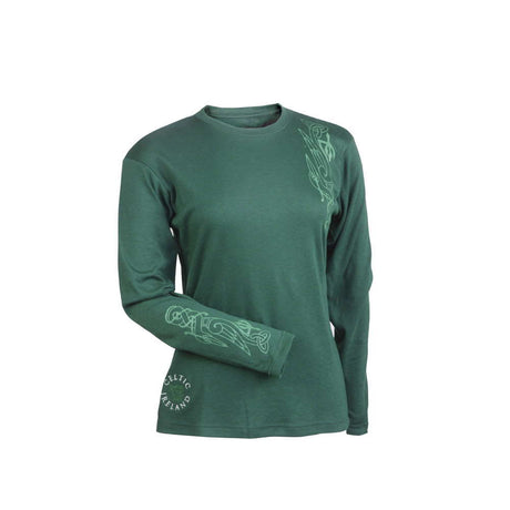 Time And Tru Women's Long Sleeve T Shirt MEDIUM (8-10) Green :  สำนักงานสิทธิประโยชน์ มหาวิทยาลัยรังสิต