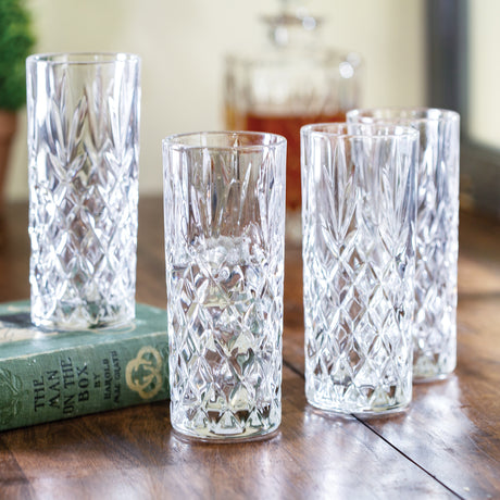 Galway Crystal Renmore (Set of 4) Goblets, Transparent : : Home