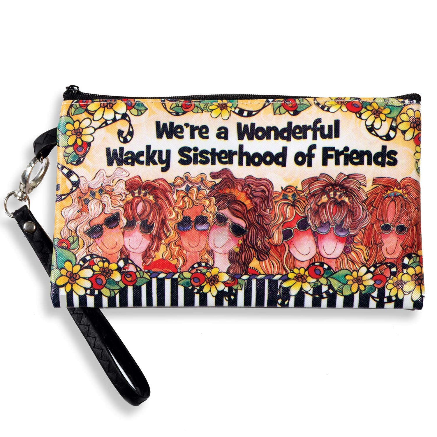 Image of Wacky Sisterhood Zippered Makeup Bag