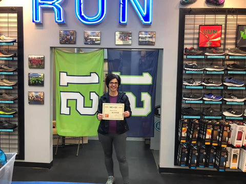 Diann Strom showing off her official Be You Training Program certificate.