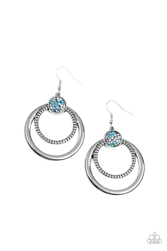 Paparazzi Double Edge Silver Fishhook Earrings - P5IN-SVXX-064XX