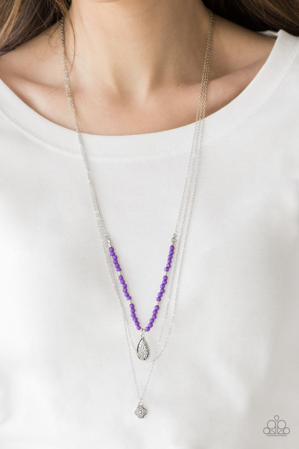 Paparazzi Mild Wild Purple Long Necklace
