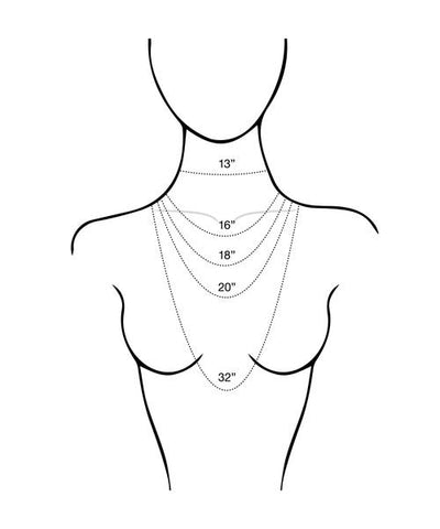 lua jewellery size necklace guide