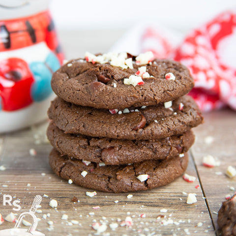 Rustic Scoop™ Chocolate Peppermint Cookies