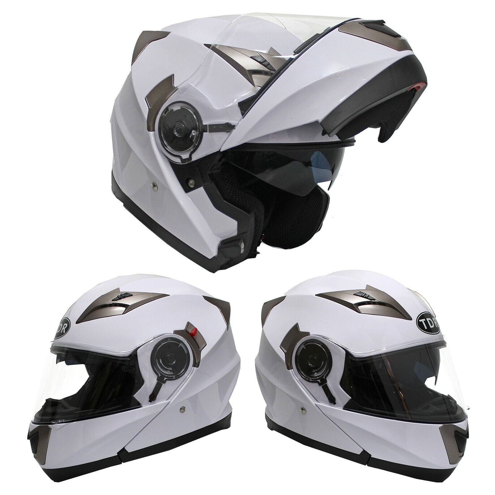 white supermoto helmet