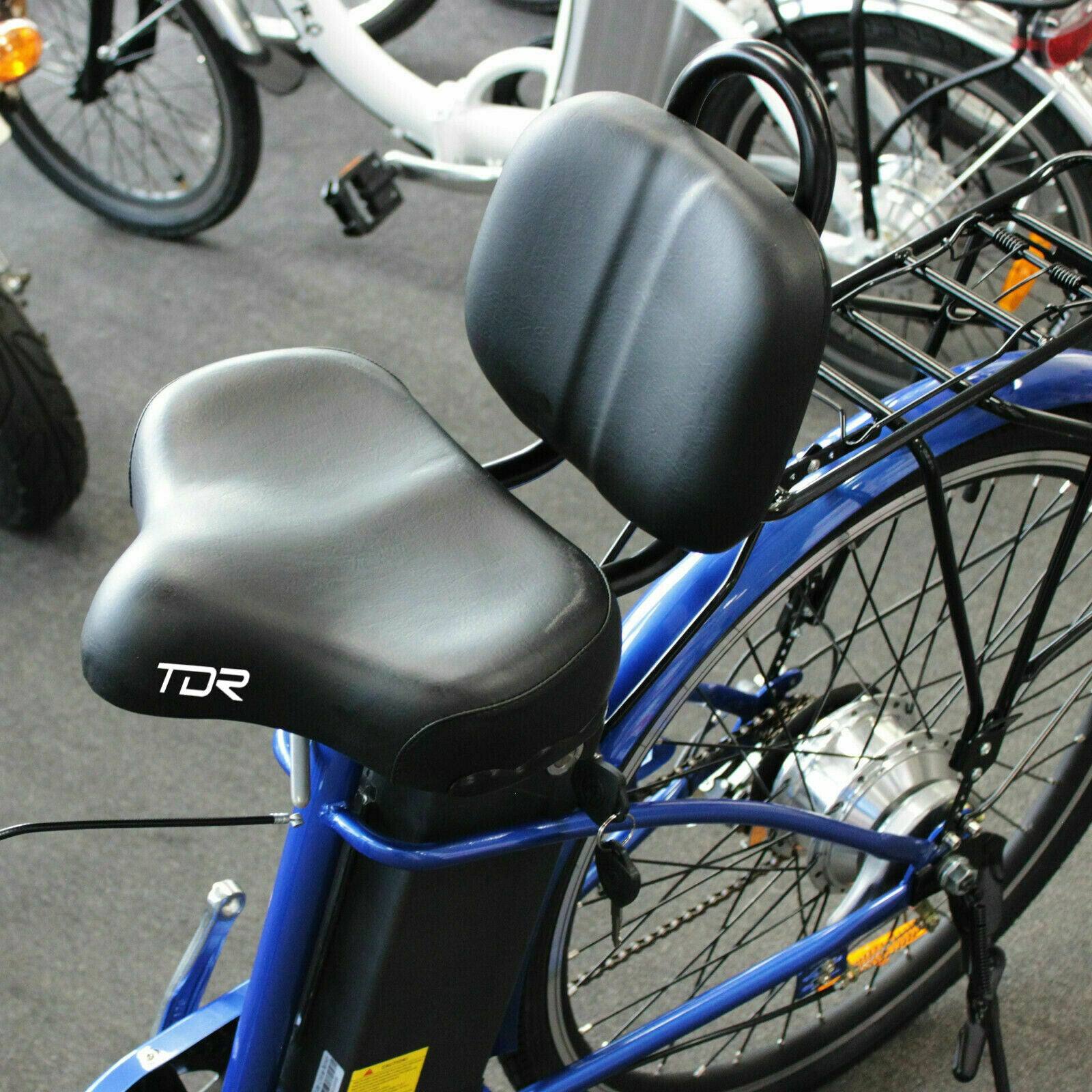 bicycle seat with backrest