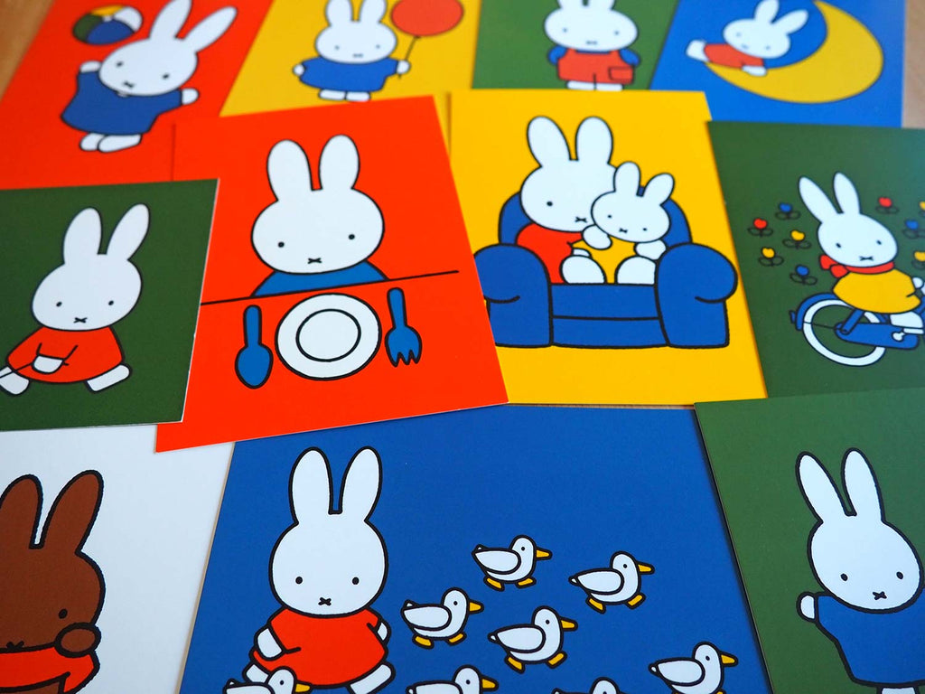 Miffy postcards with collectable designs
