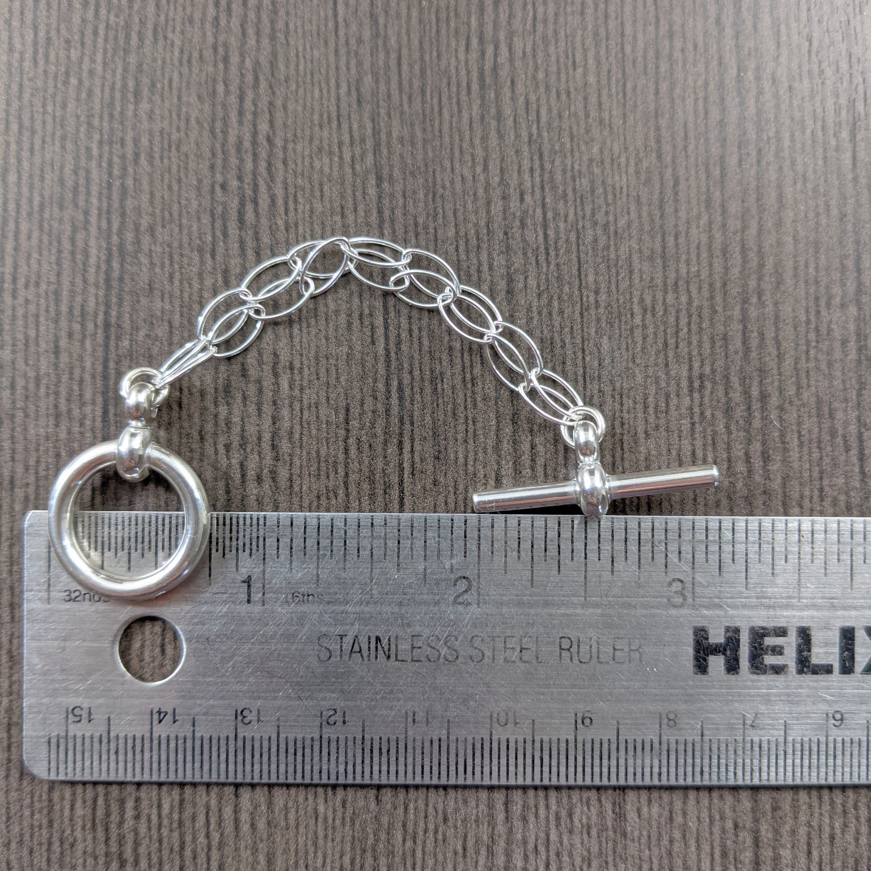 2mm Sterling Silver Figure 8 Chain Extender for Necklace or Bracelet, 1, 2,  3, 4 or 5 Inch Length Extension Lengthener Adjuster Resizer 