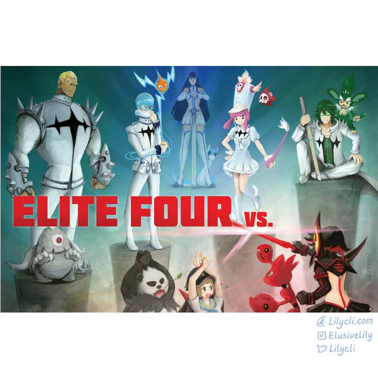 Kill La Kill Elite 4 Poster Print Lilycli