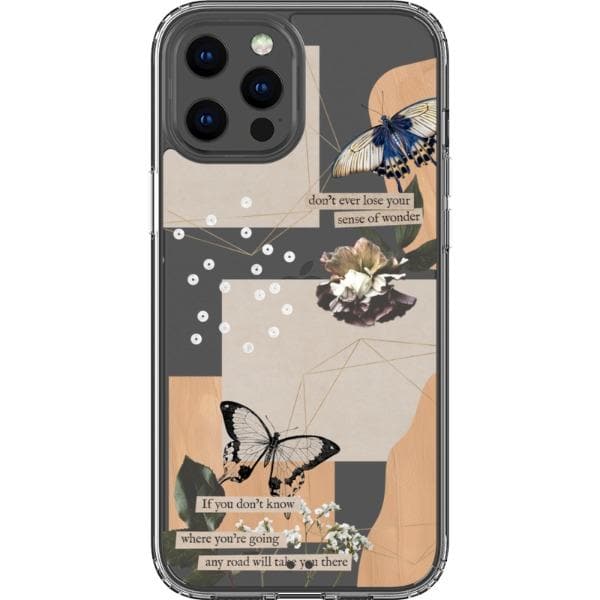 Aesthetic Butterfly Collage Clippings Clear Phone Case for Apple– The ...