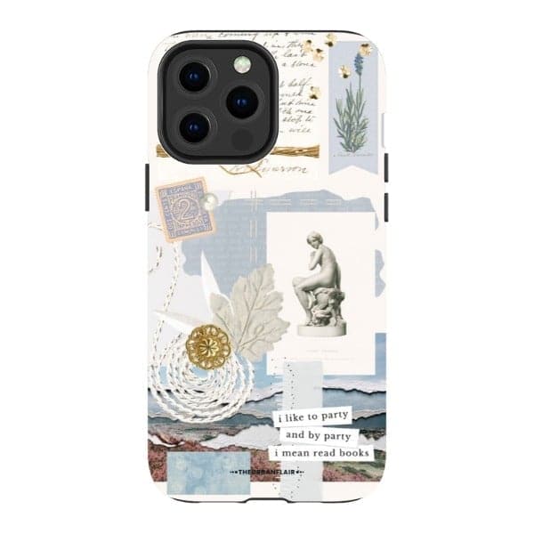 Aesthetic Blue Collage Tough Phone Case for Apple iPhone 14 (& more ...