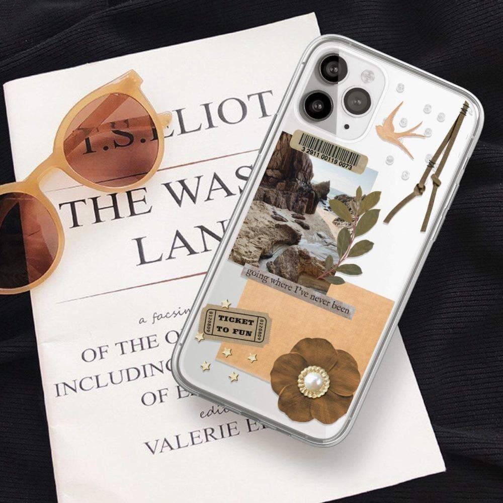 Going Places Collage Clear Phone Case for Apple iPhone 14 (& more ...