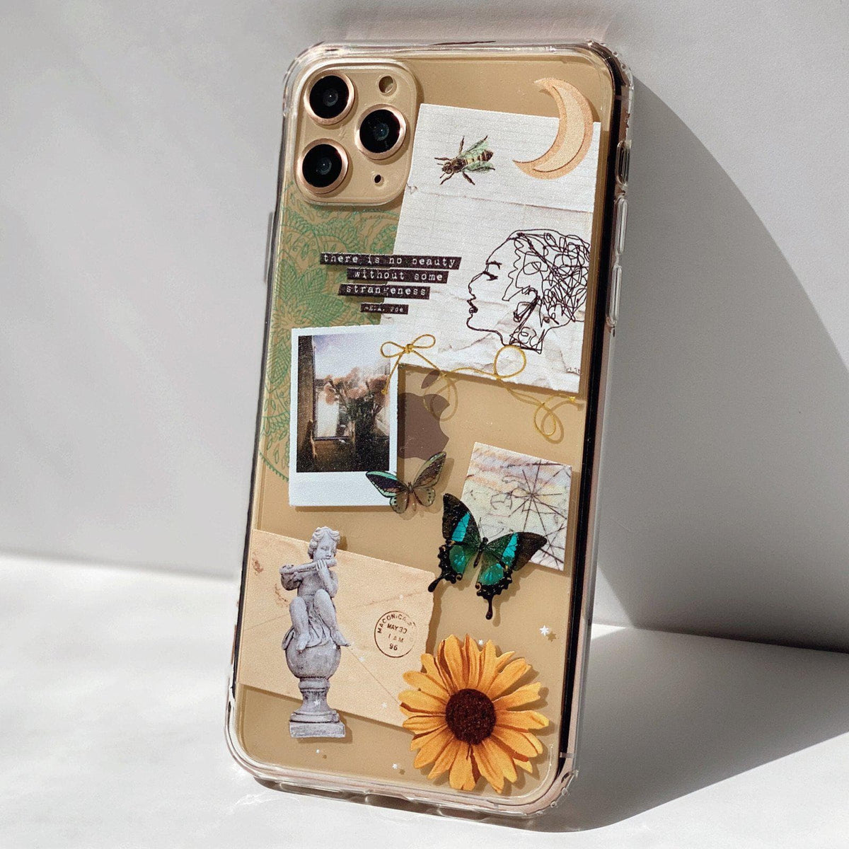 Strange Abstract Clippings Clear Phone Case for Apple iPhone 13 (&– The ...