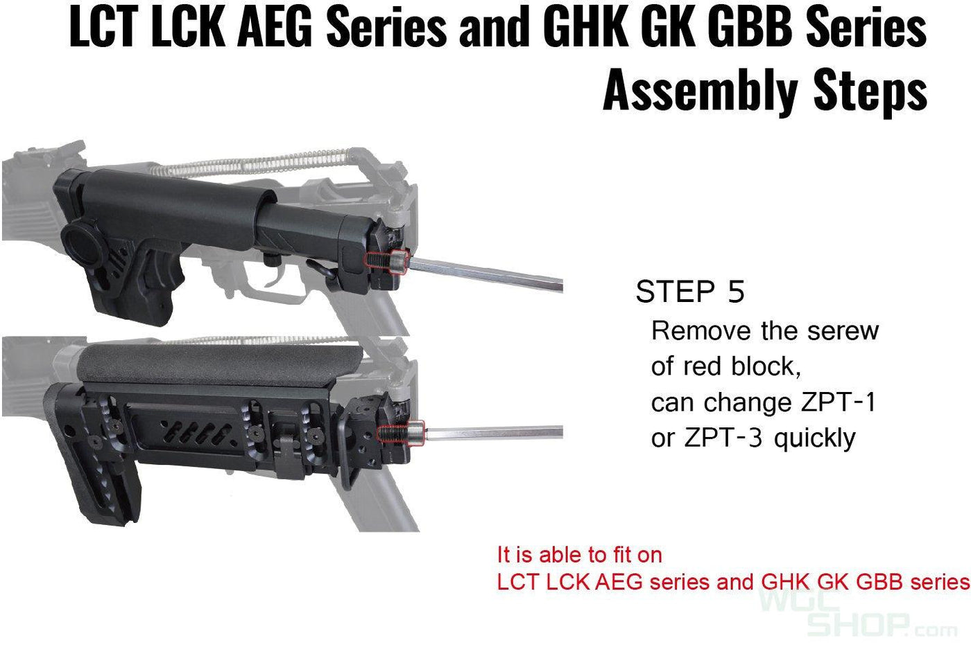 Lct Z Series Pt 3 Ak Foldable Buttstock Classic Zpt 3 Airsoft Aeg Gas Blowback Upgrade Parts