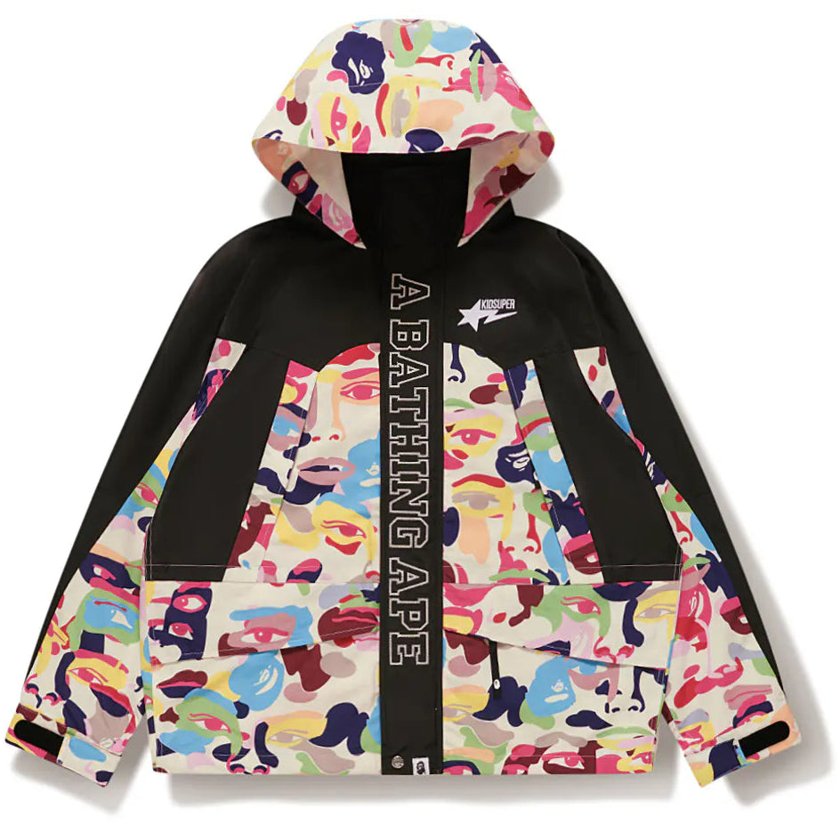 BAPE X KIDSUPER CAMO SNOWBOARD JACKET