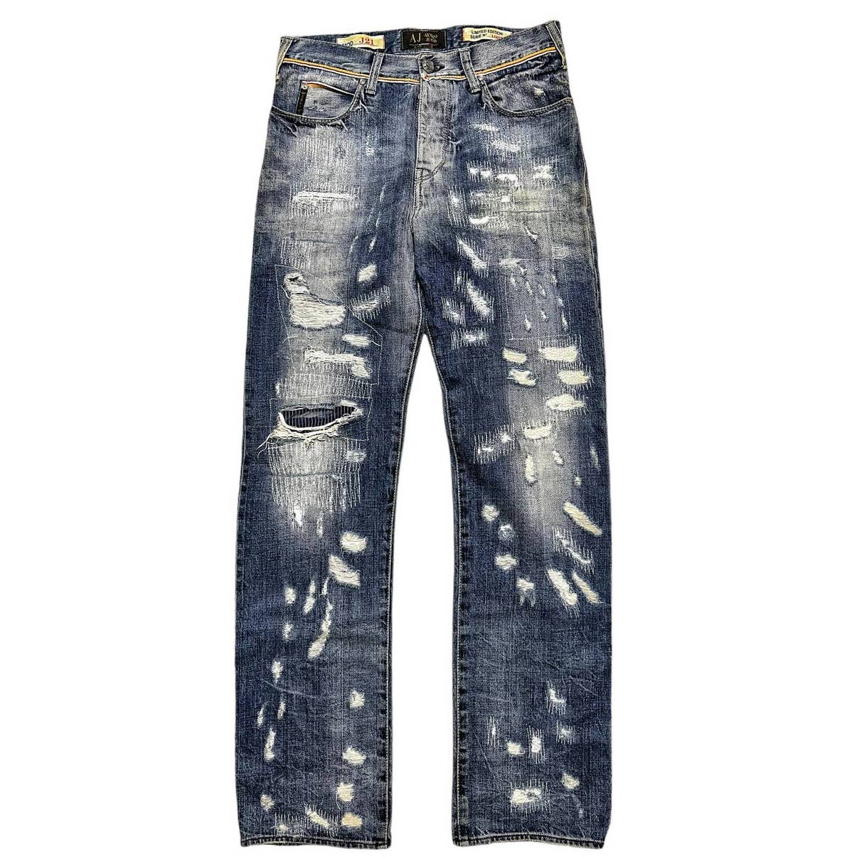 Armani Jeans Distressed Selvedge Denim – CoJpGeneral