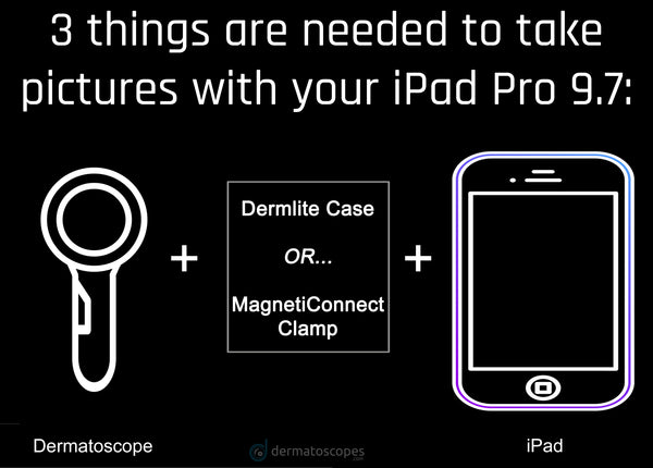 Take dermoscopy photos with your iPad Pro 9.7
