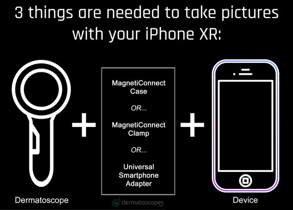Take dermoscopy photos with your iPhone XR