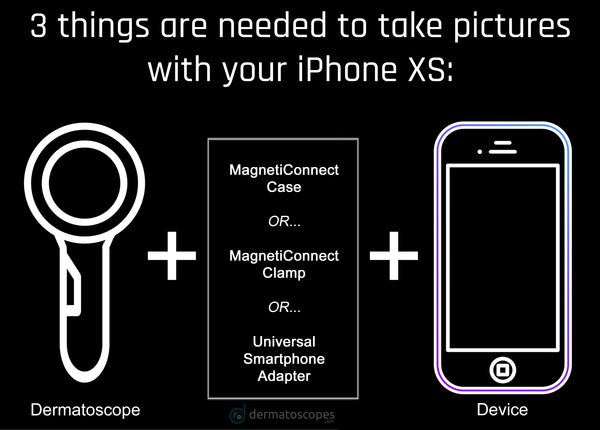 Take dermoscopy photos with your iPhone XS