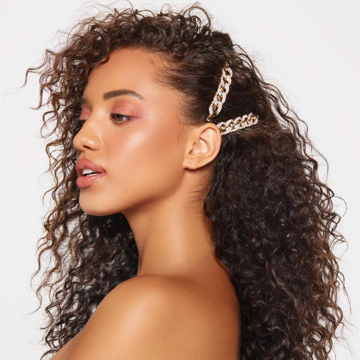 hair pin with chain