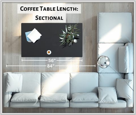 Coffee table sectional sofa