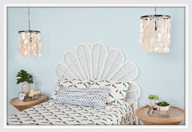 Kouboo Rattan Petal Headboard