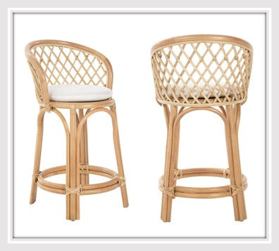 Rattan bar stools