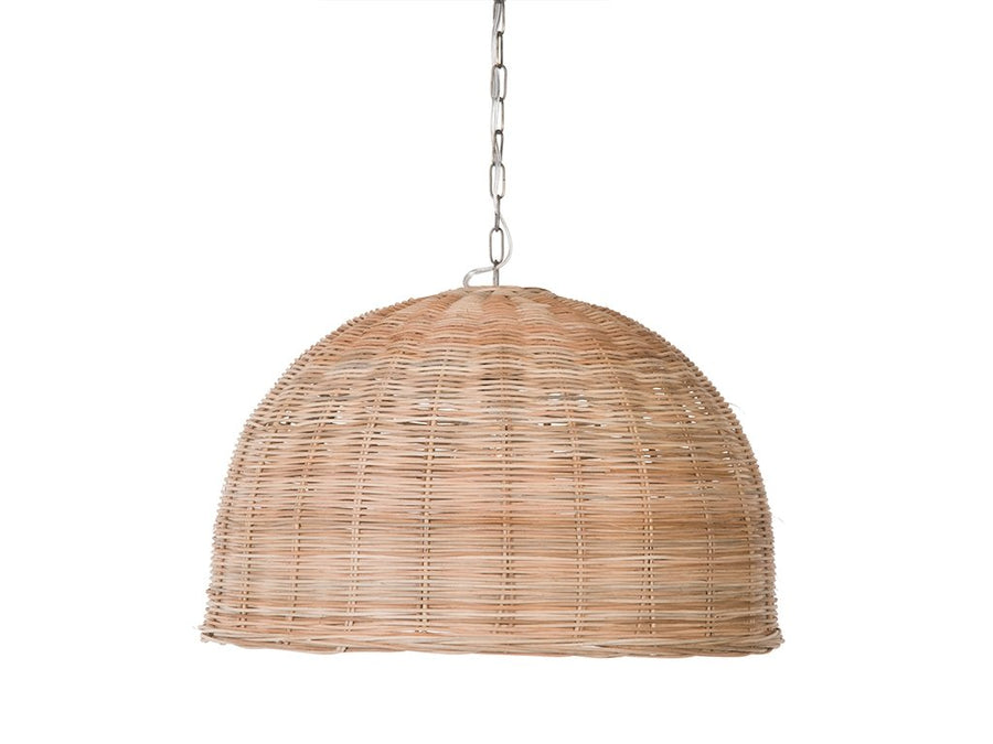 large woven lampshade