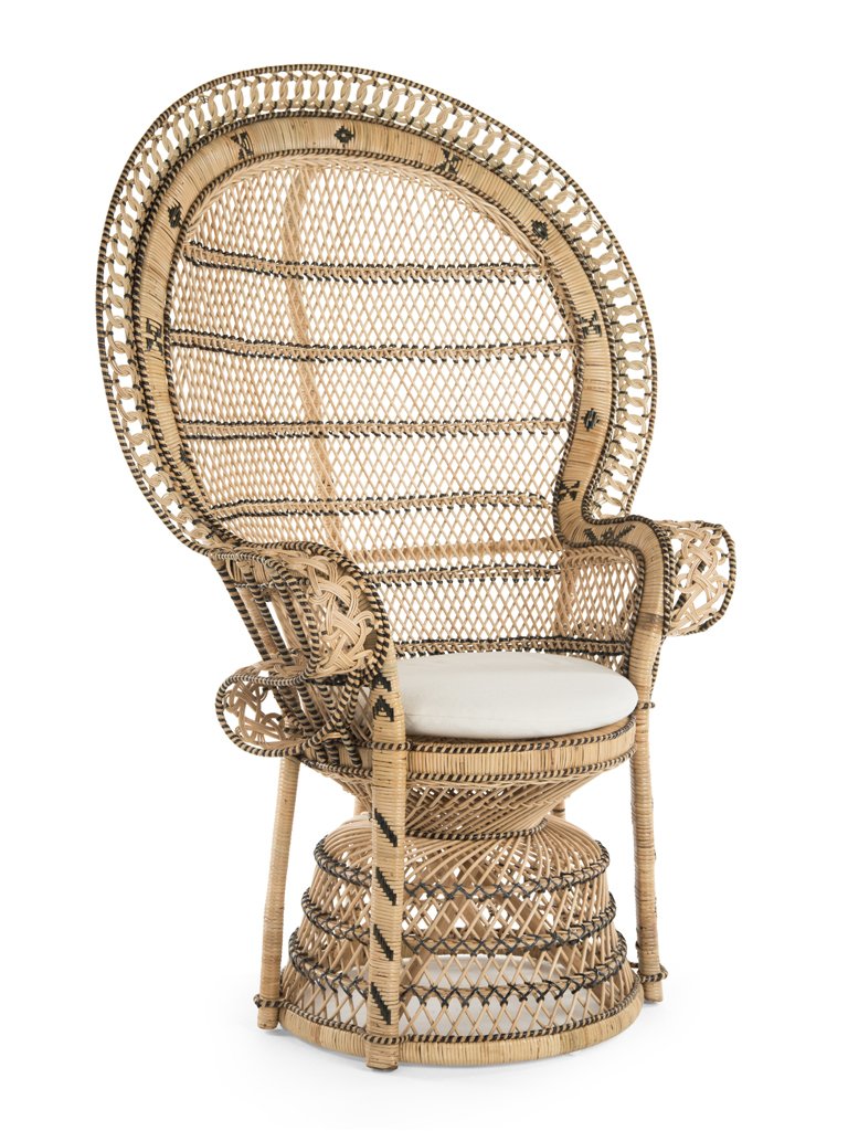 retro wicker chair