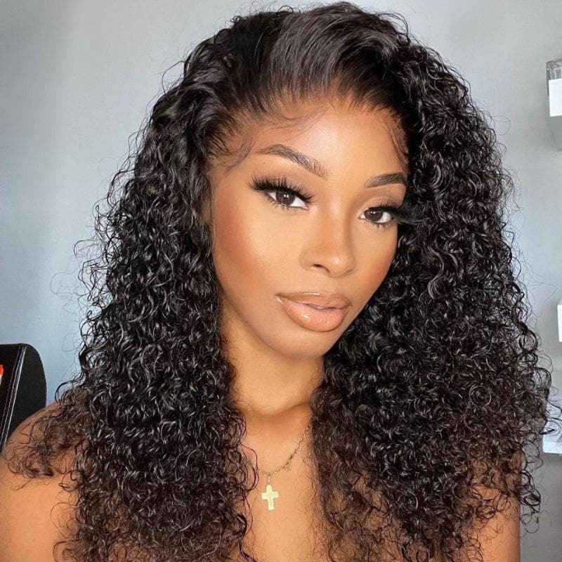 Readytogo Peruvian Virgin Hair T Part Frontal Lace Wig Kinky Curl 