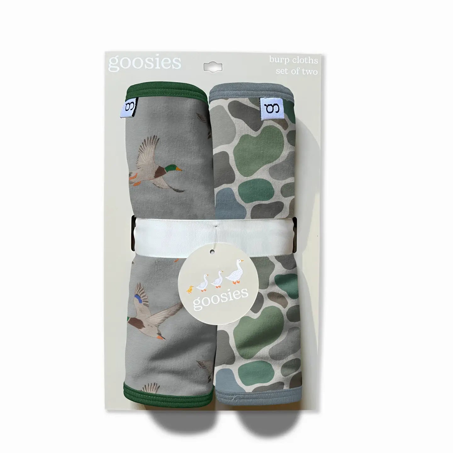 Goosies Mallards and Camo Burp Cloth Set