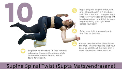 Supine Spinal Twist Yoga Pose for Flexibility | My Yoga Essentials